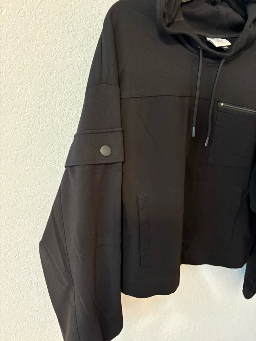 CAbi Black Hooded Pullover Sweatshirt - Picture 2 of 4